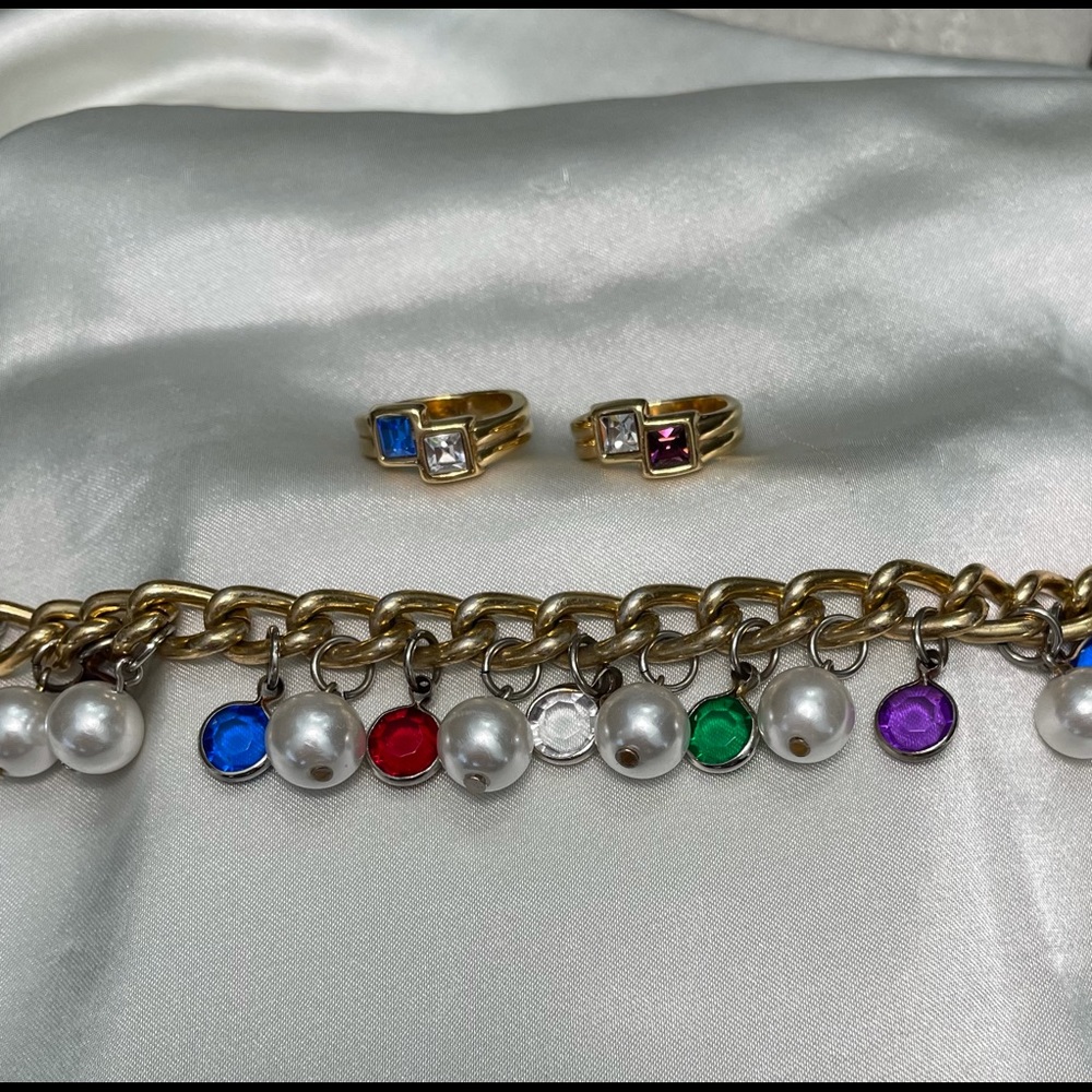 Bracelet and stackable rings